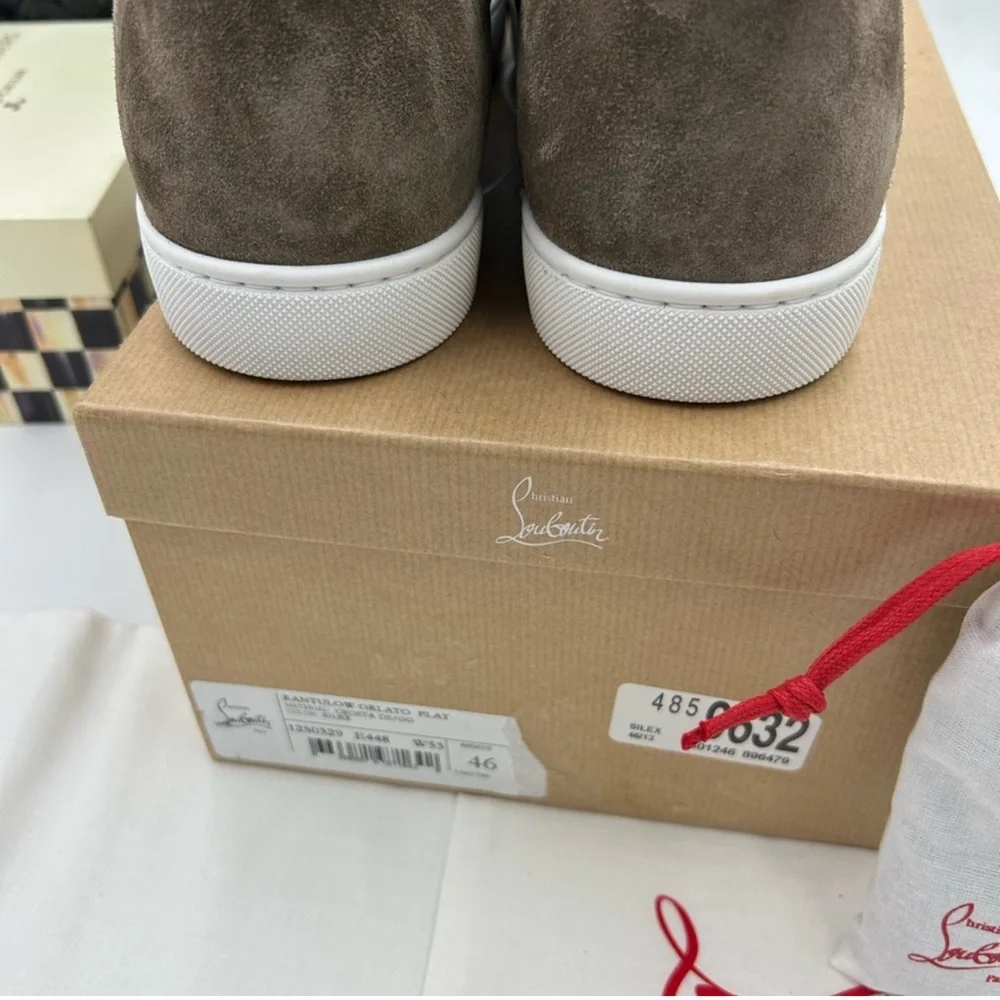 Men’s Christian Louboutin Rantulow Suede Sneakers size 46 made in Italy - Picture 10 of 13